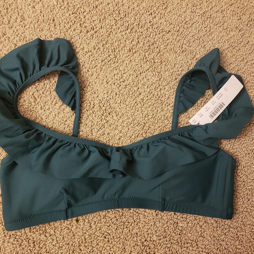 NWT J.Crew Ruffle Bikini Top - Picture 3 of 3